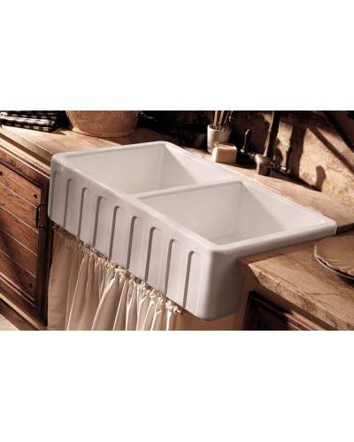 Кухонная мойка Kerasan Hannah Surrey 80 545001 Белая