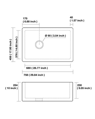 Кухонная мойка Kerasan Hannah Essex 76 541101 Белая