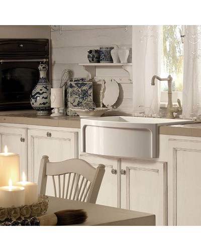 Кухонная мойка Kerasan Hannah Devon 60 544001 Белая