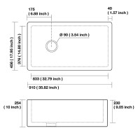 Кухонная мойка Kerasan Hannah Essex 91 541201 Белая