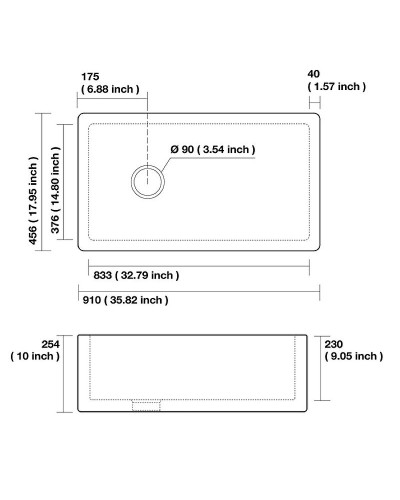 Кухонная мойка Kerasan Hannah Essex 91 541201 Белая