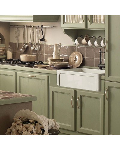 Кухонная мойка Kerasan Hannah Yorkshire 76 542101 Белая