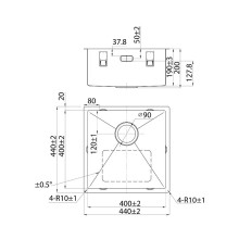 Кухонная мойка Iddis Edifice 44 EDI44G0i77 Графит