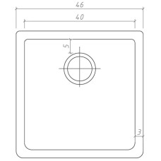 Кухонная мойка Seaman Natural Genova SMC-4646E-Antique.A