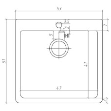 Кухонная мойка Seaman Natural Genova SMC-5351V-Antique.A