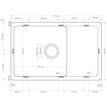 Кухонная мойка Seaman Natural Genova SMC-7146U-Antique.A
