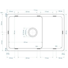 Кухонная мойка Seaman Natural Genova SMC-7146U-Antique.A