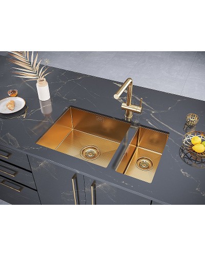 Кухонная мойка Paulmark Klein 23 PM202344-BG Брашированное золото