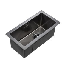 Кухонная мойка Paulmark Klein 23 PM202344-GM Вороненая сталь