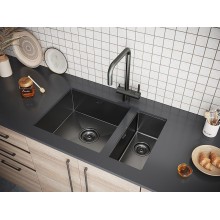 Кухонная мойка Paulmark Klein 23 PM202344-GM Вороненая сталь