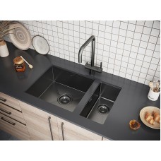Кухонная мойка Paulmark Klein 23 PM202344-GM Вороненая сталь
