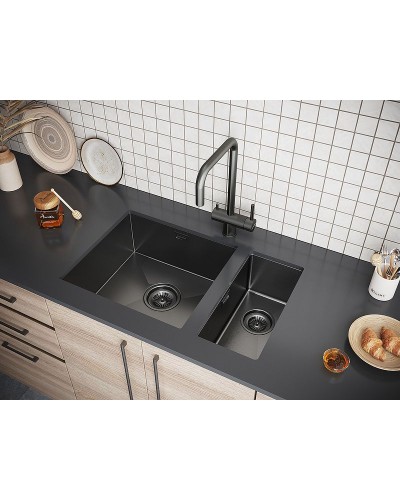 Кухонная мойка Paulmark Klein 23 PM202344-GM Вороненая сталь