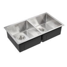 Кухонная мойка Paulmark Dopplet 78 PM507844-BS Брашированная сталь