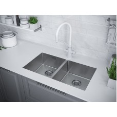 Кухонная мойка Paulmark Dopplet 78 PM507844-BS Брашированная сталь