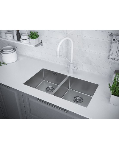 Кухонная мойка Paulmark Dopplet 78 PM507844-BS Брашированная сталь