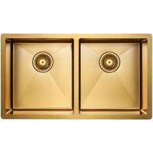 Кухонная мойка Paulmark Dopplet 78 PM507844-BG Брашированное золото