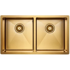 Кухонная мойка Paulmark Dopplet 78 PM507844-BG Брашированное золото