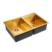 Кухонная мойка Paulmark Berman 78 PM517851-BG Брашированное золото