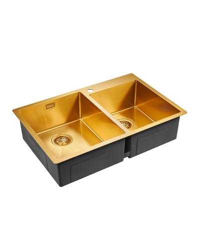 Кухонная мойка Paulmark Berman 78 PM517851-BG Брашированное золото