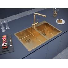 Кухонная мойка Paulmark Berman 78 PM517851-BG Брашированное золото
