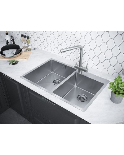Кухонная мойка Paulmark Berman 78 PM517851-BS Брашированная сталь
