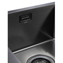 Кухонная мойка Paulmark Berman 78 PM517851-GM Вороненая сталь