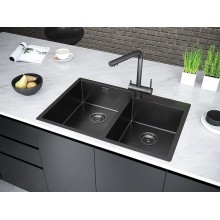 Кухонная мойка Paulmark Berman 78 PM517851-GM Вороненая сталь