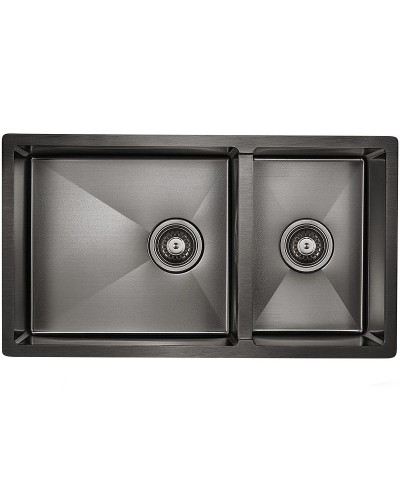 Кухонная мойка Paulmark Osser 78 PM527844-GM Вороненая сталь