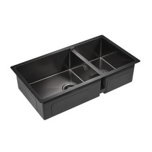 Кухонная мойка Paulmark Osser 78 PM527844-GM Вороненая сталь