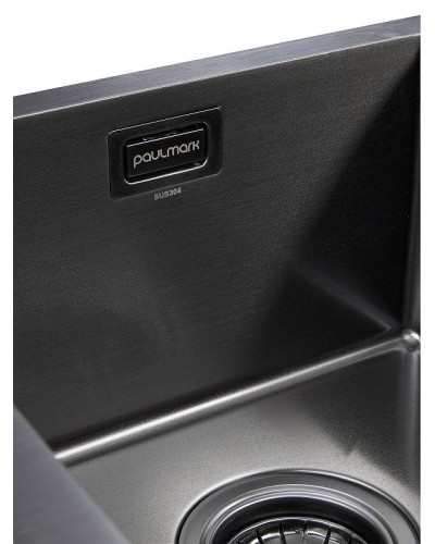 Кухонная мойка Paulmark Osser 78 PM527844-GM Вороненая сталь