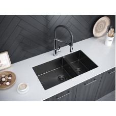 Кухонная мойка Paulmark Osser 78 PM527844-GM Вороненая сталь