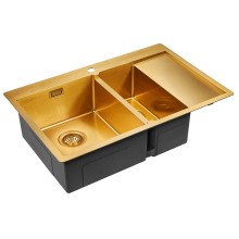 Кухонная мойка Paulmark Union 78 PM537851-BGL Брашированное золото