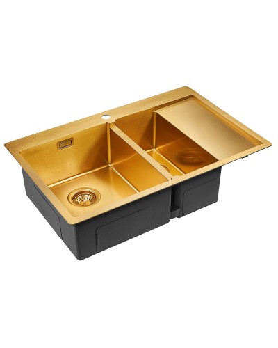 Кухонная мойка Paulmark Union 78 PM537851-BGL Брашированное золото