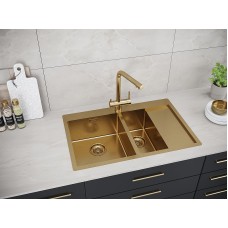 Кухонная мойка Paulmark Union 78 PM537851-BGL Брашированное золото