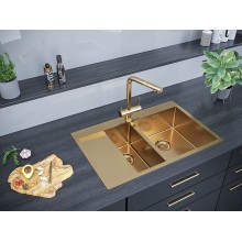 Кухонная мойка Paulmark Union 78 PM537851-BGR Брашированное золото