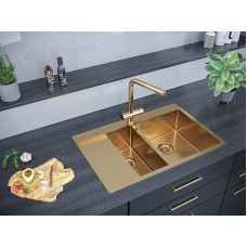Кухонная мойка Paulmark Union 78 PM537851-BGR Брашированное золото