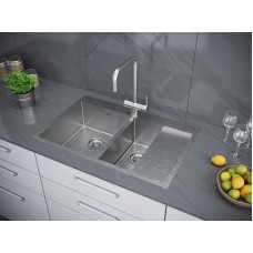 Кухонная мойка Paulmark Union 78 PM537851-BSL Брашированная сталь