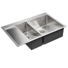 Кухонная мойка Paulmark Union 78 PM537851-BSR Брашированная сталь