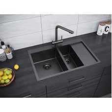 Кухонная мойка Paulmark Union 78 PM537851-GML Вороненая сталь