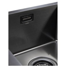 Кухонная мойка Paulmark Union 78 PM537851-GMR Вороненая сталь