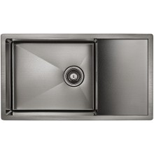 Кухонная мойка Paulmark Platte 78 PM807844-GM Вороненая сталь