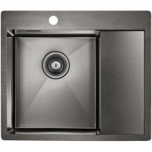 Кухонная мойка Paulmark Alster 59 PM825951-GML Вороненая сталь