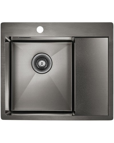 Кухонная мойка Paulmark Alster 59 PM825951-GML Вороненая сталь