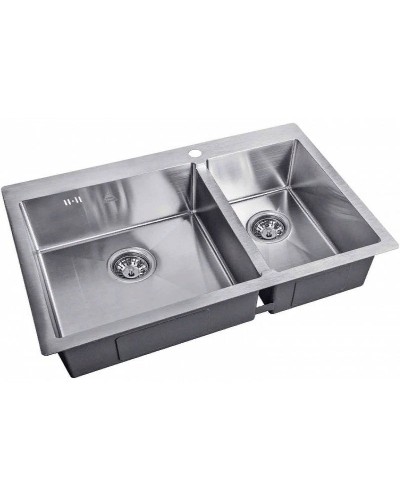 Кухонная мойка ZorG Steel Hammer 78 SH 78-2-51-L Нержавеющая сталь