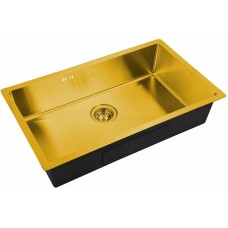 Кухонная мойка ZorG Steel Hammer 74 SH 7444 BRONZE Бронза
