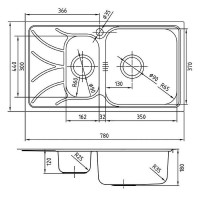 Кухонная мойка Iddis Arro 78 ARR78SZi77 Сатин
