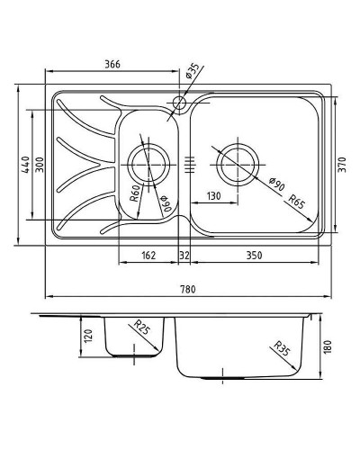 Кухонная мойка Iddis Arro 78 ARR78SZi77 Сатин