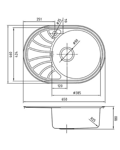 Кухонная мойка Iddis Suno 65 SUN65SRi77 Сатин
