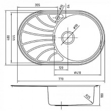 Кухонная мойка Iddis Suno 77 SUN77SRi77 Сатин