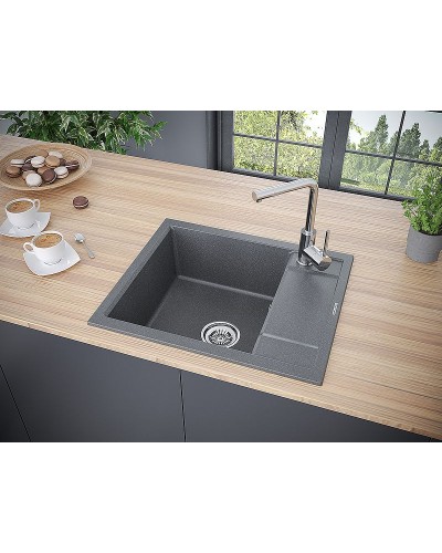 Кухонная мойка Paulmark Optimum 60 PM216050-DG Графит